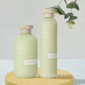 High Quality 250ml 300ml Empty PET Bottle Green Color Frosted Surface squeeze Shampoo Bottle With Flip Top Cap